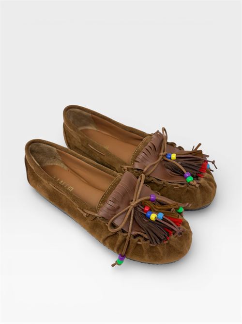  IL LACCIO | 5322VELOURCUOIO/MOUSSE MARRONE